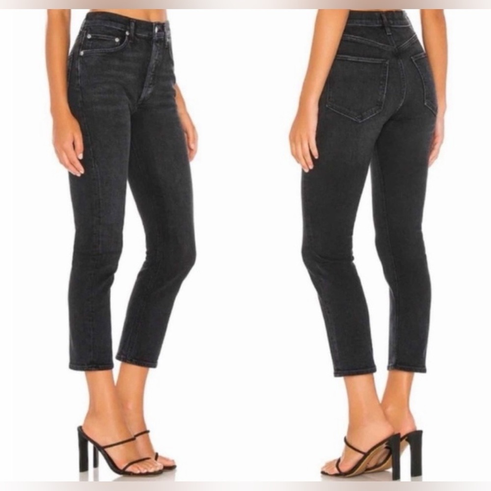 REVOLVE AGOLDE - Riley High Rise Straight Crop Jeans - Picture 3 of 12